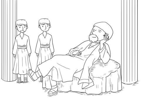 Luke 18 2 Story Of The Widow And The Unjust Judge Coloring Page